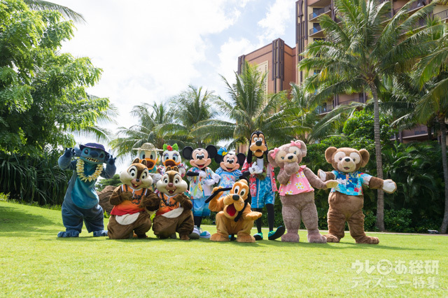 2016年9月時点に、「アウラニ・ディズニー・リゾート & スパ コオリナ・ハワイ」で出会える、全11キャラクター。