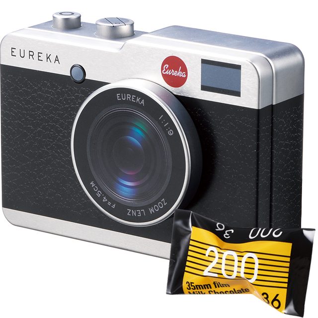 カメラ缶 チョコレート