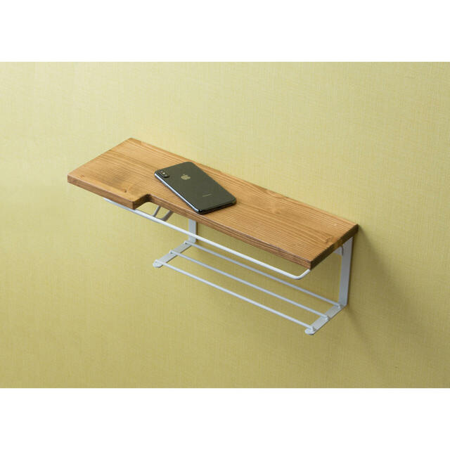 【ベルメゾン】トイレをオシャレに！ストックラック付きトイレットペーパーホルダー