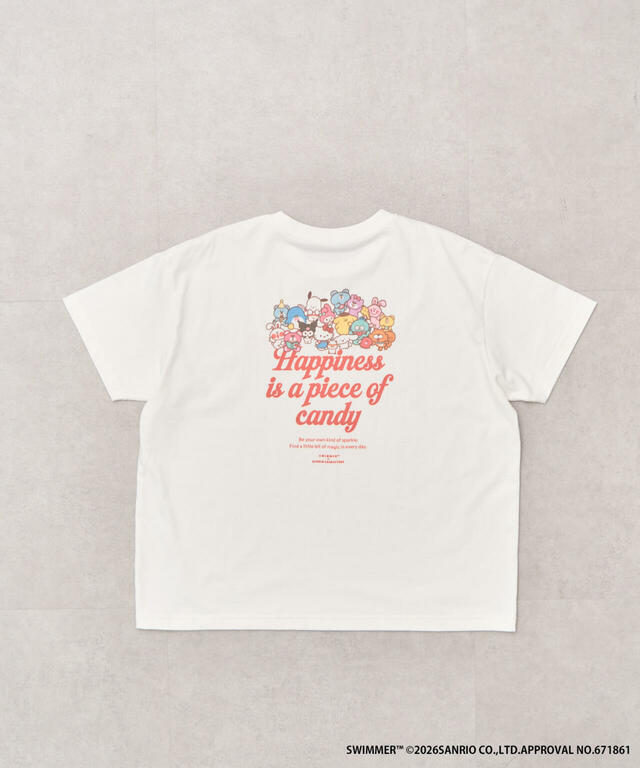 STRIPE CLUB サンリオ「サマーコレクション」集合バックプリントTシャツ(¥3,490)