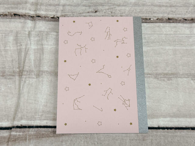 背面もかわいい星座柄です