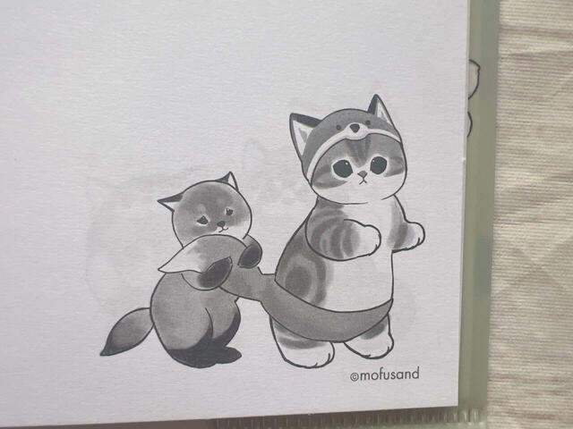 きつねとにゃんこの組み合わせもキュート♪