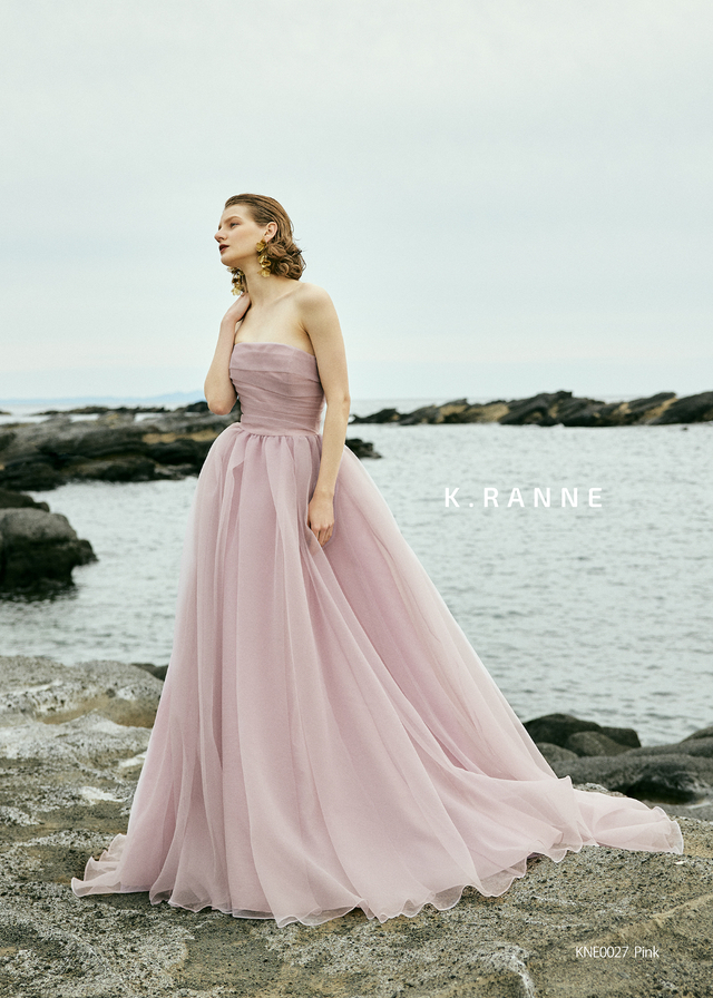 「K.RANNE-クランネ-」新作ウェディングドレス KNE0027_Pink