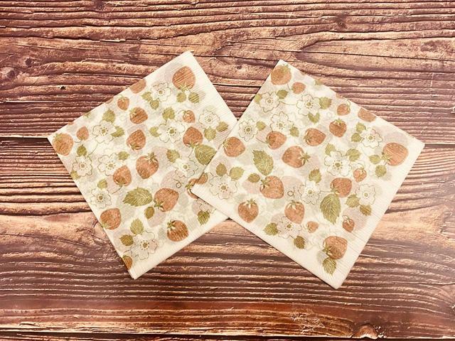 【ナチュラルキッチン】ペーパーナプキン ストロベリー30枚入／税込110円