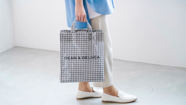 【DEAN ＆ DELUCA｜TEMBEA PAPER TOTE WHITE】ミディアムはA4サイズや13インチまでのノートPC、タブレットも入ります♪