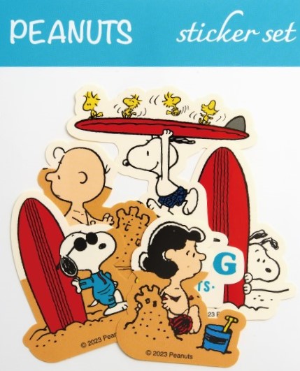 「スヌーピーAセット　SEAあお」＜￥380(税込￥418) ＞【スヌーピー×ジョイフルオリジナルグッズキャンペーン】