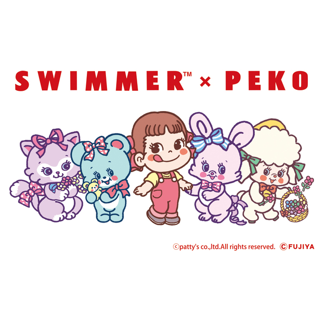 「SWIMMER×PEKOコラボ」<期間:2026年7月10日〜>【大人気雑貨ブランド「SWIMMER」が「不二家」とコラボ!“SWIMMER×PEKO”のスイーツやグッズが、7月10日より店頭に登場!】