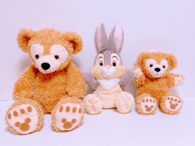 ダッッフィーSサイズ・ハンドパペットと比較