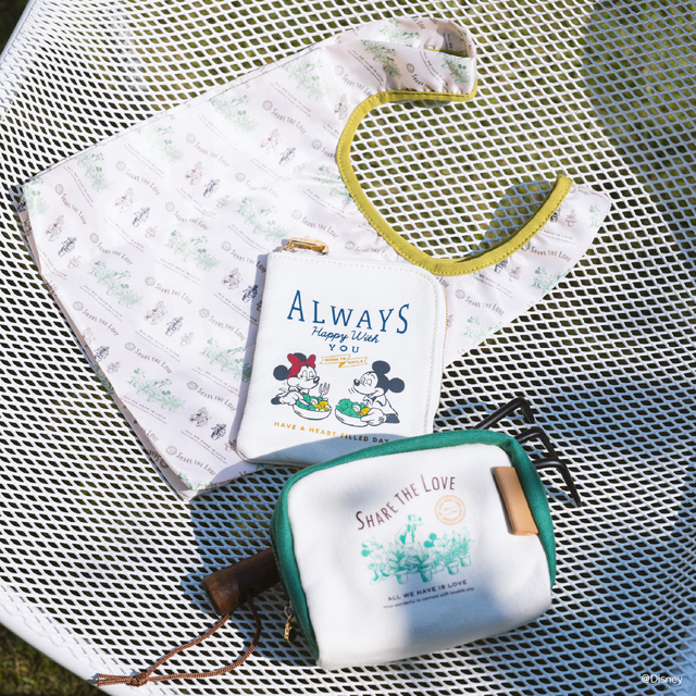 【Mickey Friends / Samantha Thavasa Petit Choice】ポーチ付きエコバッグ/¥12,100 ポーチ/¥9,900