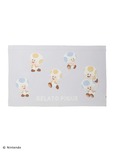 【スーパーマリオ】キノピオ＆ヨッシーブランケット ブルー　￥10,780／ルームウェアとお揃いのカラフルなキノピオ＆ヨッシーのアートをあしらった雑貨