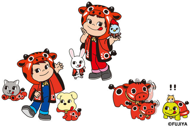 「​​​ペコちゃんmilkyタイム 福島駅西口店オリジナルステッカー（イメージ）」＜期間：2026年7月3日〜＞【不二家の新業態「ペコちゃんmilkyタイム」3号店が、福島駅にオープン！店舗限定の“コラボシェイク”や“福袋”が数量限定で販売されます！】