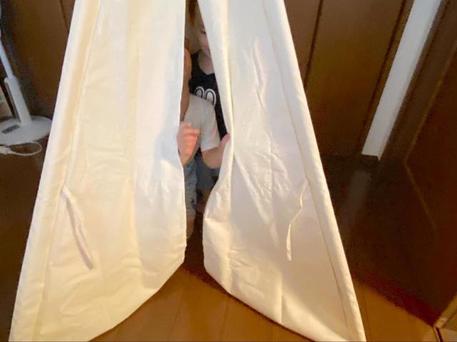 【カインズ インテリアテント】子ども2人入っても大丈夫