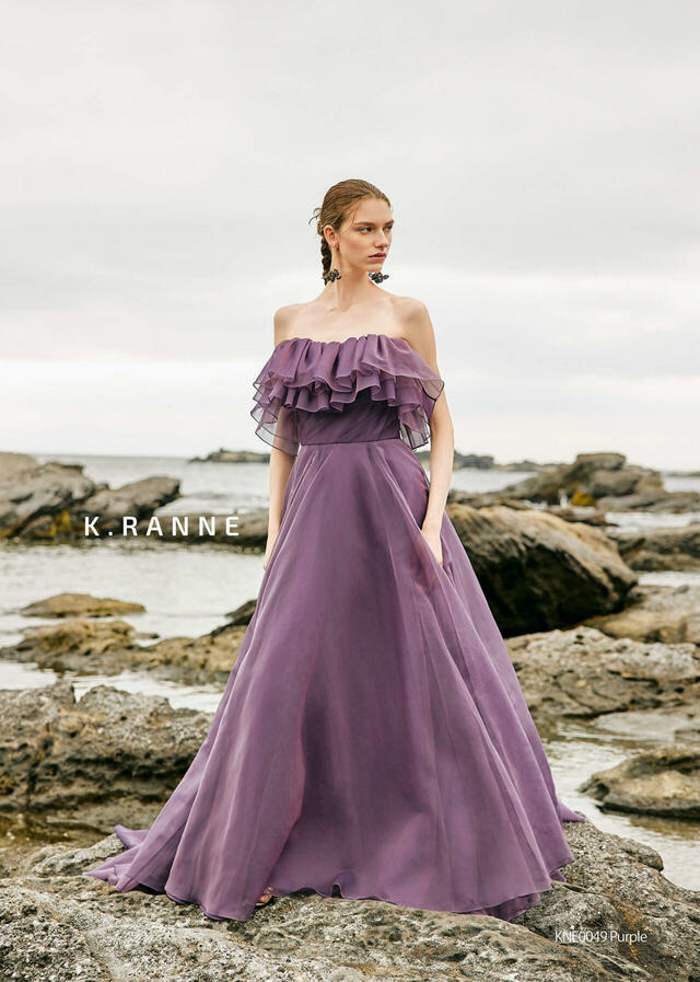 クラウディア|「K.RANNE-クランネ-」新作ウェディングドレス|KNE0049_purple