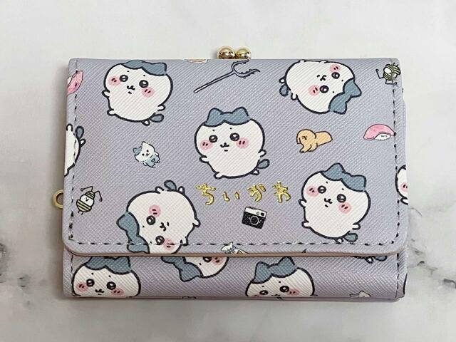 【アベイル×ちいかわ】がま口財布（ちいかわ）※ハチワレの総柄口金財布：1,980円（税込）
