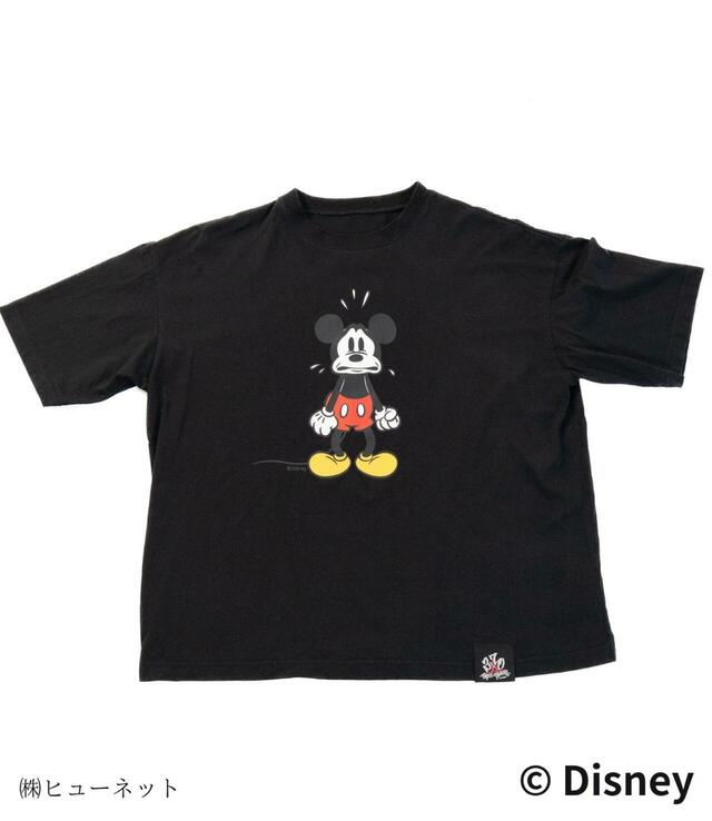 「ミッキーマウス」デザインビッグシルエットTシャツ 6,800円｜370-ThreeSeventy