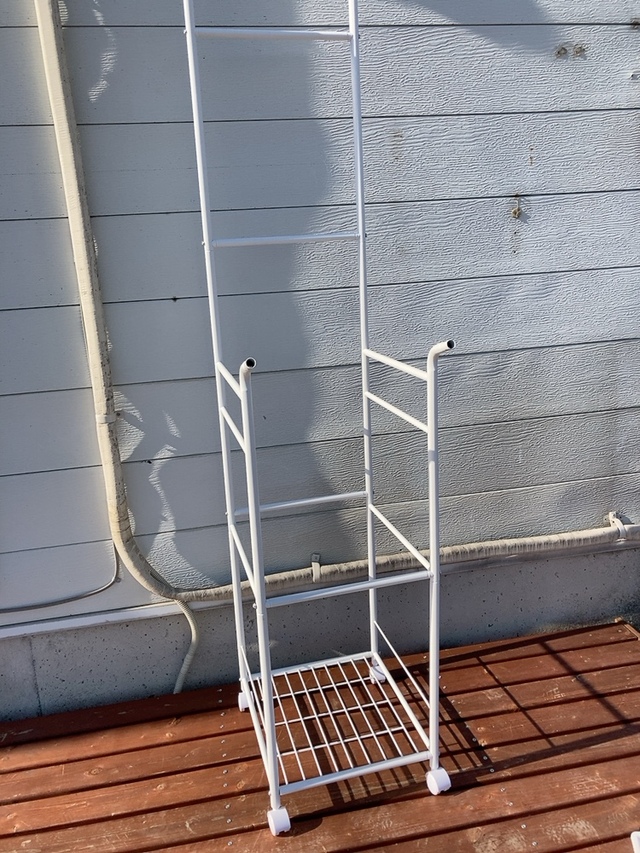 【ニトリ ワゴン型物干しスタンド】洗濯物を干す・取り込むの家事が1往復で済むようになりました！