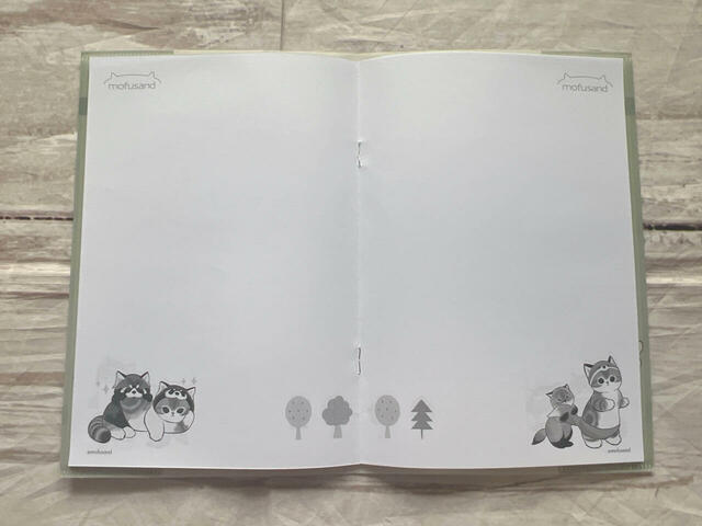 自由帳なので、用紙は無地!