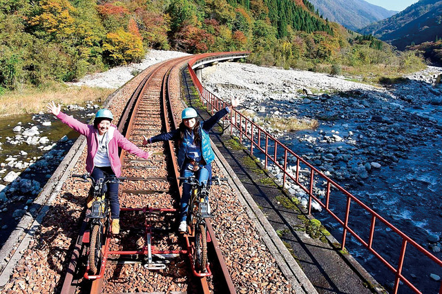 レールマウンテンバイク ガッタンゴー【飛騨市】