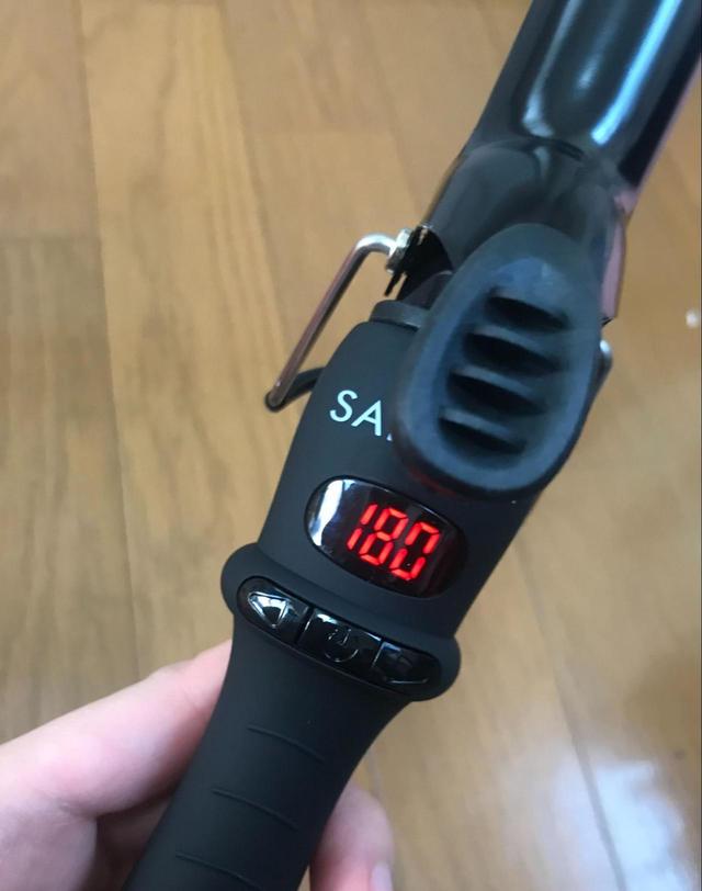 【SALONIA(サロニア)　ミニセラミックカールヘアアイロン】5度刻みで温度調節可能