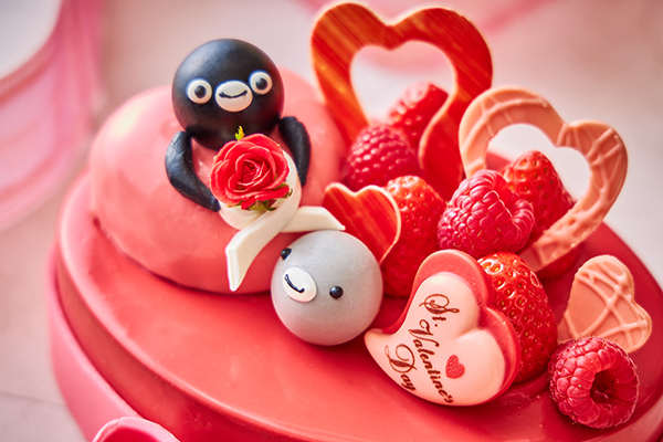 「Suicaのペンギン バレンタインケーキ」＜価格：6,000円（税込）＞【大人気！ホテルメトロポリタンの「Suicaのペンギン バレンタインケーキ」が今年も登場！1月14日より予約販売スタート！】