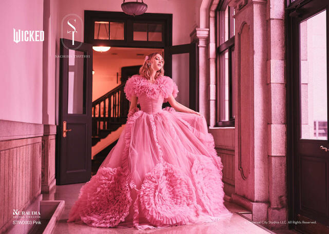【クラウディア】『ウィキッド』新作ウェディングドレス「WICKED｜SACHIKO TSUTSUI」STW0003_Pink