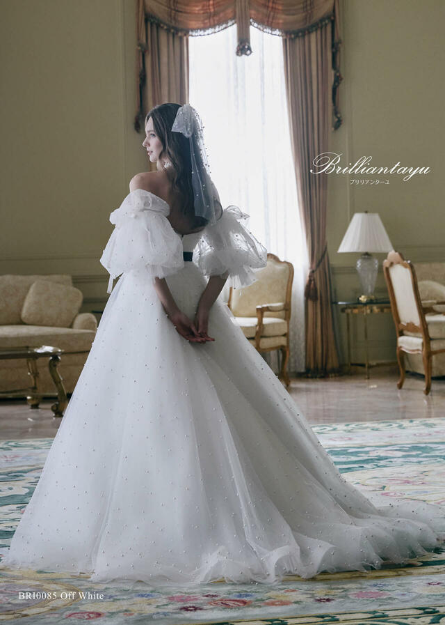 クラウディア|「Brilliantayu (ブリリアンターユ)」新作ウェディングドレス|BRI-0085_OffWhite