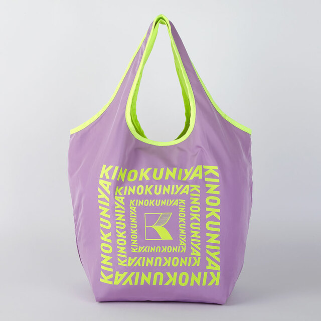 【紀ノ国屋「コンパクトバッグ」（追加販売全7色）】ラベンダー／サイズ：約縦31×幅44×マチ20cm