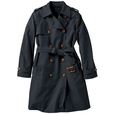 トレンチコート（キルトライナー・ベルト付き）　ブラック