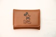 Disney MICKEY MOUSE 三つ折り財布BOOK BROWN