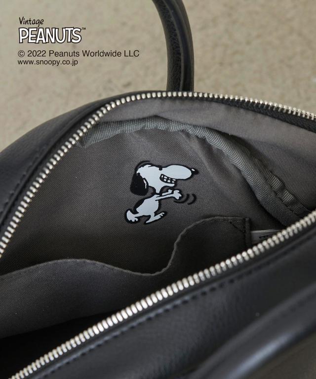【PEANUTS×EFOLE】 スヌーピー プリントミニボストン バッグ