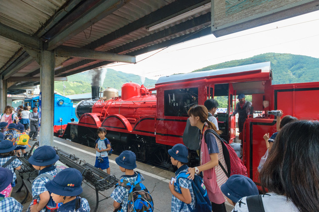 千頭駅に到着!!