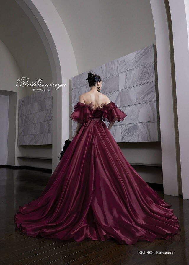 「Brilliantayu （ブリリアンターユ）」新作ウェディングドレス　BRI-0080_Bordeaux
