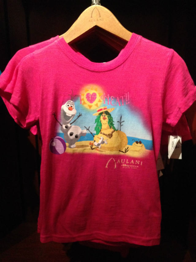 こちらもオラフ。「Snowman」ならぬ「Sandman」も。Do you wanna build a snowman or sandman? 