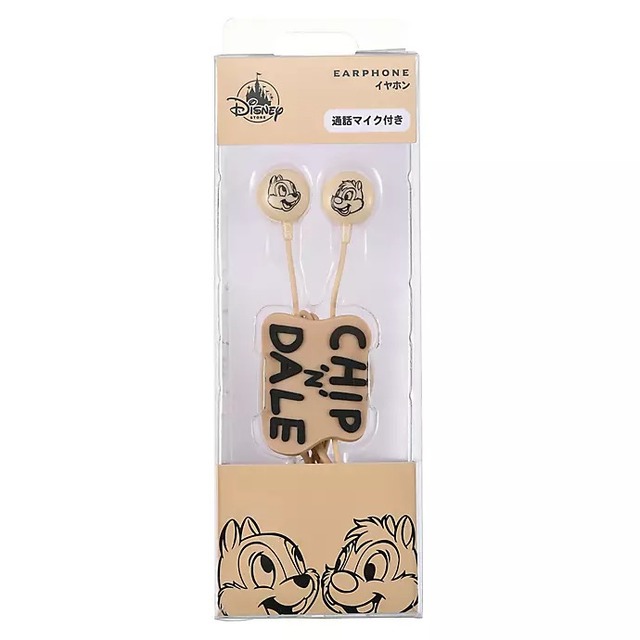 通話マイク付きステレオイヤホン＜チップ＆デール＞