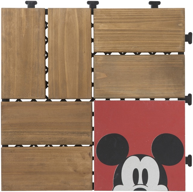 タカショー　敷くだけデッキmeetsミッキーマウスHELLO