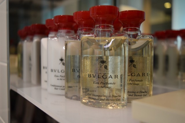三井ガーデンホテル銀座プレミア／シャンプーとコンディショナー、ボディーソープはブルガリ