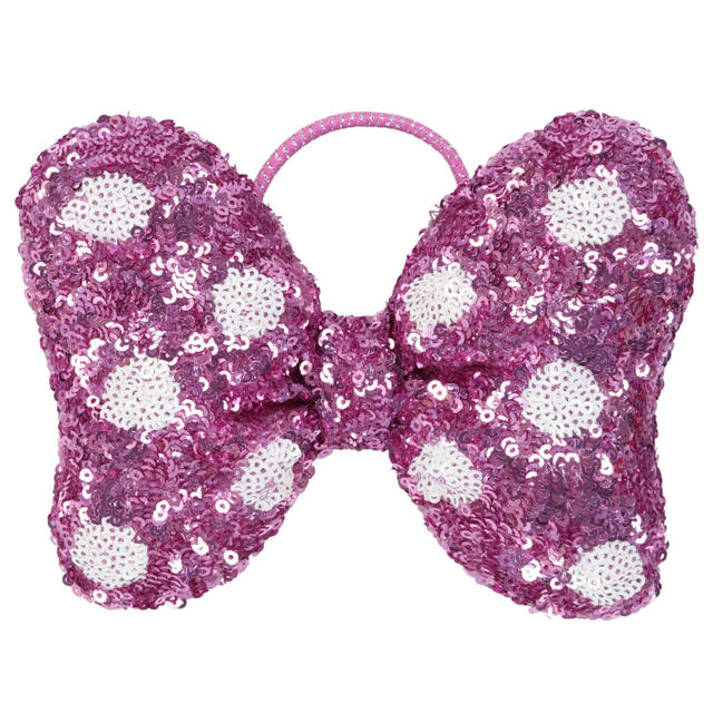 ヘアゴム 1,200円|東京ディズニーリゾート「ミニーの日」グッズ|販売店舗:東京ディズニーランド「グランドエンポーリアム」、東京ディズニーシー「タワー・オブ・テラー・メモラビリア」|発売日:2025年3月2日(日)