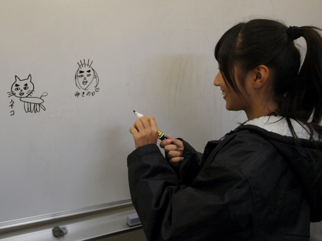 La PomPon　KIRI画伯によるYUKINOさん＆ネコ！