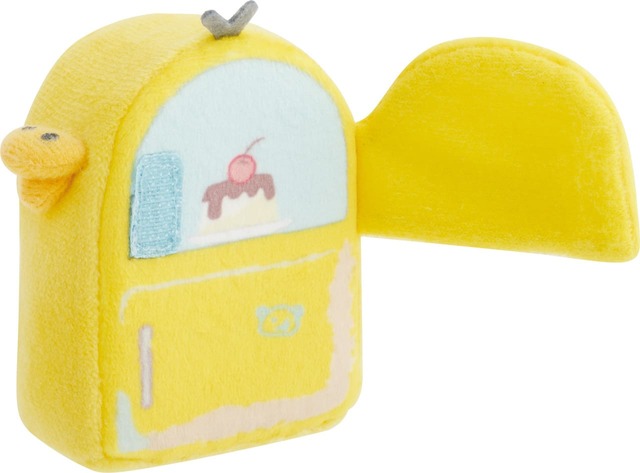 【リラックマ「すてきなお家」シリーズ】「てのりぬいぐるみ」1,650円　冷蔵庫