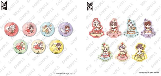 アクリルマグネット（ランダム7種）、ステッカー（ランダム7種）