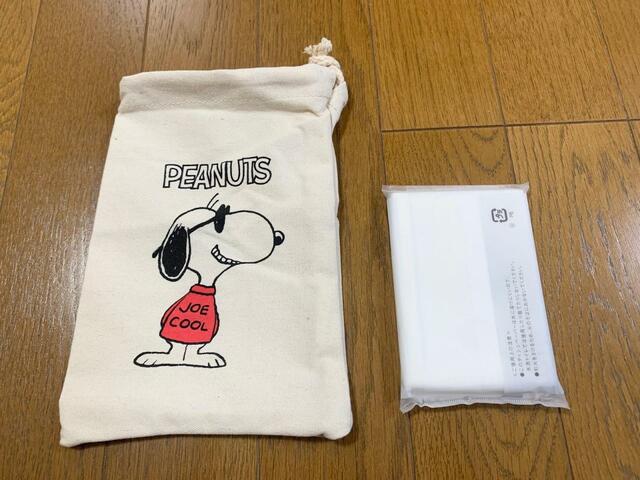 【スヌーピー ミニ巾着】ポケットティッシュ入れにおすすめ