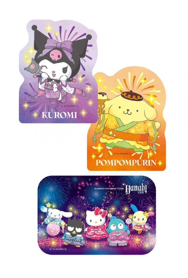 ダイカットステッカー賞|Happyくじ「Sanrio characters HANABI 2024」