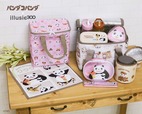 【パンダコパンダ×illusie300】ピンクとベージュを基調にした、やさしい色合いのアイテム展開