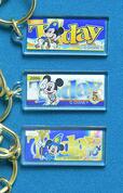 「東京ディズニーシー25周年“スパークリング・ジュビリー”」カプセルトイ キーチェーン　トゥデイのデザインのよう
