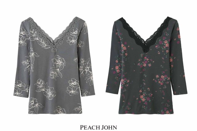 【PEACH JOHN】「PJ UNDER It's モイスティ」9分袖：価格：2,948円（税込）