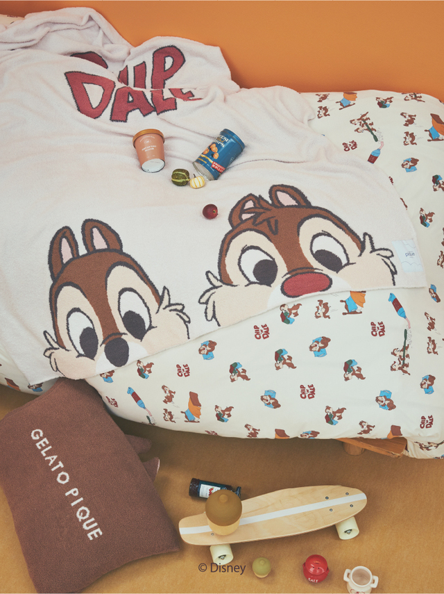 Chip 'n Dale/ジャガードマルチカバー￥10,890｜gelato pique Sleep「チップ&デール」コレクション