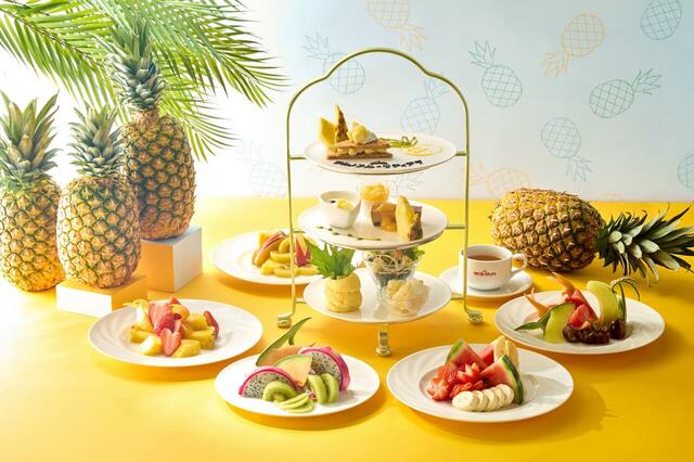 「タカノフルーツティアラ ～パイナップルフェスタ～」＜期間：2026年5月8日〜5月31日＞【5月のタカノフルーツティアラは“パイナップル”が主役のアフタヌーンティーが登場！カットフルーツは食べ放題で好きなだけ！】