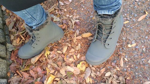 【ワークマン 防寒防水サファリシューズ】防寒性能がとても高いので、厚手の靴下と組み合わせる必要もありません◎