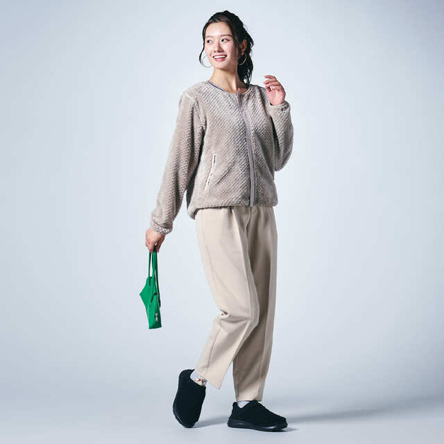 【ワークマン冬アウター売上ランキング 7位】「レディースダイヤフリースカーデガン」1,900円（税込）