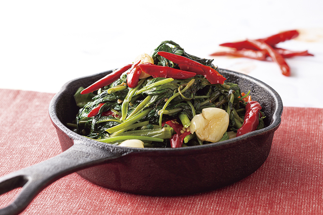 激辛空芯菜のタオチオ炒め